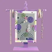 Hand-Painted Earring Holder – Confetti Design | Classic Series