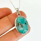 Amazonite Sterling Silver Necklace