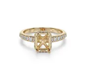 Auric Lab Diamond Semi-Mount Engagement Ring