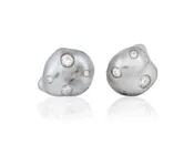 Diamond Keshi Studs — Big Island Jewelers | Kailua-Kona, HI