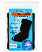 2 Pack - Beyond Extra Wide Bariatric Socks