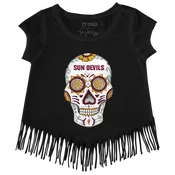 Arizona State Sun Devils Sugar Skull Fringe Tee