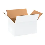 11.25"L x 8.75"W x 4"H White Corrugated Box, 25-Pack