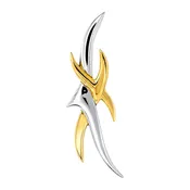 18 Karat Two Tone Holy Spirit Charm