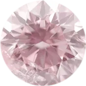 0.3 Carat Round Very Light Pink Color SI2 Clarity and Fair and Poor Cut Diamond