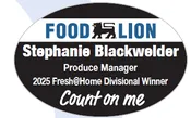Food Lion – Fresh @ Home Divisional Winner – Count on Me Badge – Pin