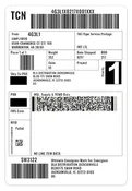 Military Shipping Label