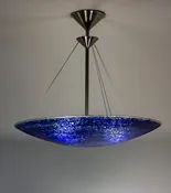 Cobalt Splash Dish Pendant Chandelier