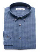 FINAL SALE: BKT10 Slim Casual Shirt in Washed Poplin - Skyline