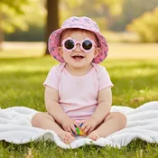 Disney Minnie Mickey  Mouse Bucket Hat and Sunglasses for Girls – Protective Sunglasses and Hat