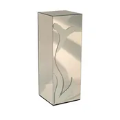 3d Calla Flower Mirrored Pedestal