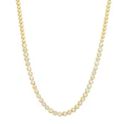 1/3 Diamond Bezel Tennis Necklace