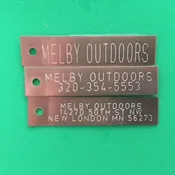 ENGRAVED COPPER TRAP TAGS