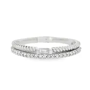 10K White Gold 0.15ct Diamond Women's Wedding Band