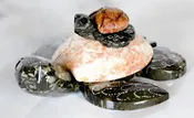 4" Marble Turtle Mom & Baby