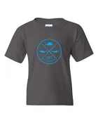 Kluch Grand Slam Youth Crew Kids Charcoal T Shirt