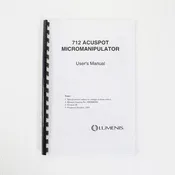 2001 Lumenis 712 Acuspot Mircomanipulator User's Manual PB2688300 Version K