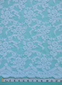 Alencon Lace, Allover Leaves, Small Flowers, 52″ wide, White