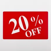 “20% Off” Sign