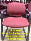 Burgundy Chairs — Habitat for Humanity Troup County