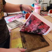 Introduction to Gelli Plate Printing (adults ages 18+) with Nancy Pageau Nov. 12