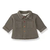 1 More In The Family - Collared Overshirt - Dark Taupe