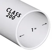 1-1/4 in. x 20 ft. Class 200 PVC Pipe | PP012-200-20FT