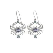 Blue Crab Earrings