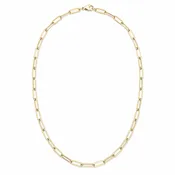14k Gold filled Paperclip Extra Large Links Necklace - 16.5" Waterproof!