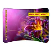10ft Snap Frame Curved Single Sided Graphic Only