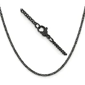 Black Stainless Steel Curb Chain 2.25mm (Q1607)