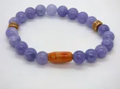 Labradorite and Blue Quartz Single Stretch Bracelets
