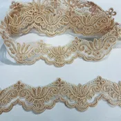 2" Corded Lace Trim – Embroidered Floral Scalloped Lace | Lace USA - 97084W