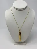 18kt Gold Fish Necklace - XLarge