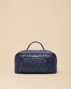 Accordion Cosmetic Organizer Large - Navy/Red