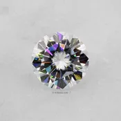 6.5mm Round Lab Moissanite