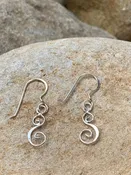 Sterling Silver Half Moon earrings