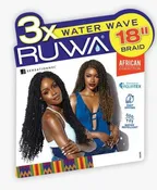 3X RUWA WATER WAVE CROCHET HAIR
