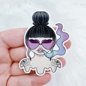 420 Babe Vinyl Sticker Die Cut | Choose your Skin Tone!