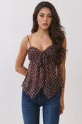 Brown Boho Babydoll Cami
