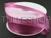 1-1/2 Inch Dark Mauve Organza Ribbon Two Satin Edges
