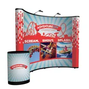 10' Classic Pop Up Trade Show Display with Mural Graphic