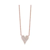 10KT ROSE GOLD DIAMOND (1/5CTW) PENDANT