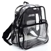 "Crystal Clear Chic" Multi-Compartment Stadium Backpack