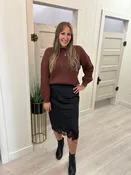 Black Slip Skirt