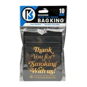 10-Pack Bag King Thank You for Smoking Wide Mouth Mylar Bag | 1/8th ounce
