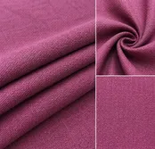 Linen Fabric – Burgundy Textured Weave