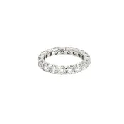 Diamond Eternity Ring 3.85ct | 14K White Gold