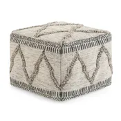 18" Square Woven Pouf | OROA