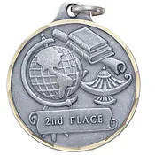 1 1/4 inch 2nd Place Medal E9158S